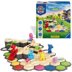 Ravensburger - GraviTrax Junior - Starter Set Pat Patrouille 97 pieces - Circuit de billes-Jeu de construction-Des 3 ans-1202000