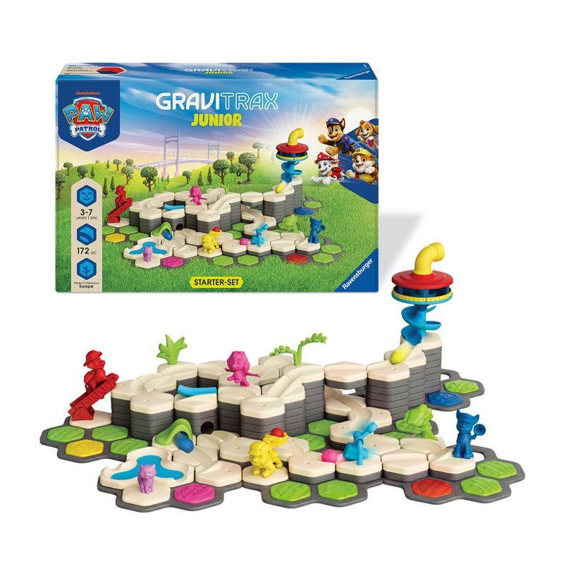Ravensburger - GraviTrax Junior XXL-Starter Set Pat Patrouille+170 pie
