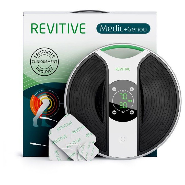 Stimulateur circulatoire - REVITIVE - Medic Genou - Stimulation ciblée - Confort articulaire - Utilisation a domicile Stimulateur circulatoire - REVITIVE - Medic Genou - Stimulation ciblée - Confort articulaire - Utilisation a domicile