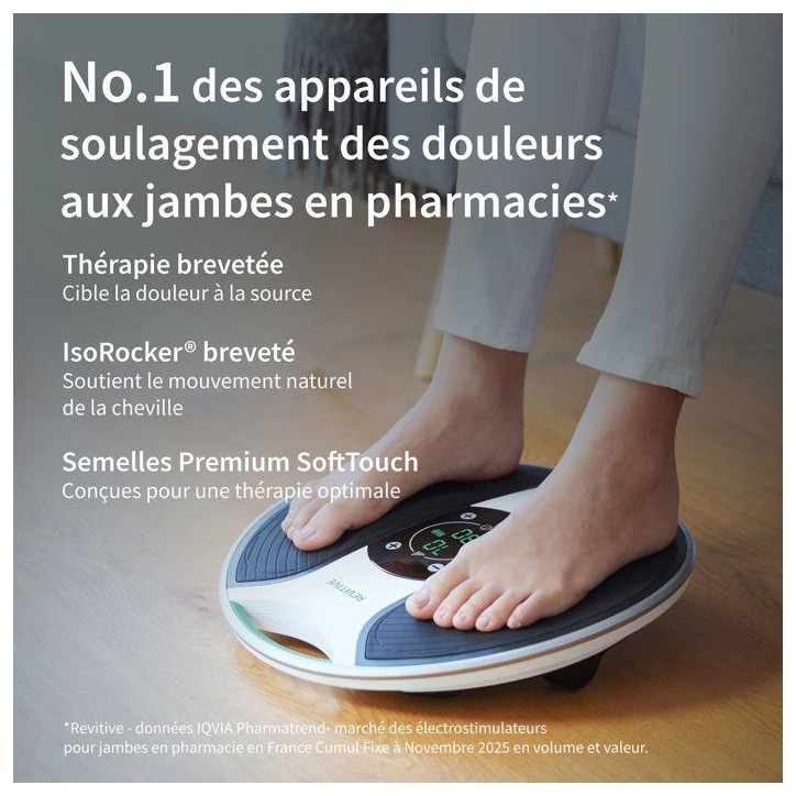 Stimulateur circulatoire - REVITIVE - Medic Genou - Stimulation ciblée - Confort articulaire - Utilisation a domicile Stimulateur circulatoire - REVITIVE - Medic Genou - Stimulation ciblée - Confort articulaire - Utilisation a domicile
