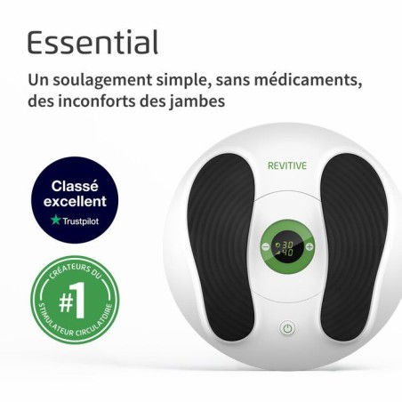 Stimulateur circulatoire - REVITIVE - Essential - Stimulation des jambes - Utilisation simple - Compact