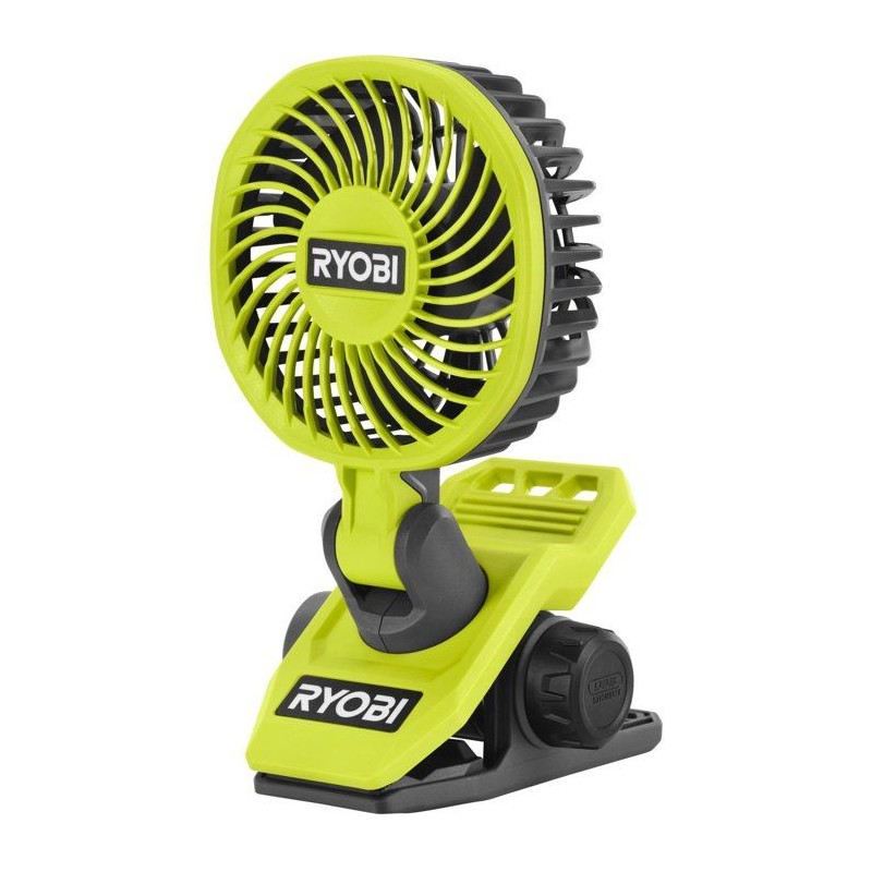 RYOBI Ventilateur a pince 4V USB Lithium orientable - sans batterie ni