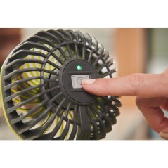 RYOBI Ventilateur a pince 4V USB Lithium orientable - sans batterie ni