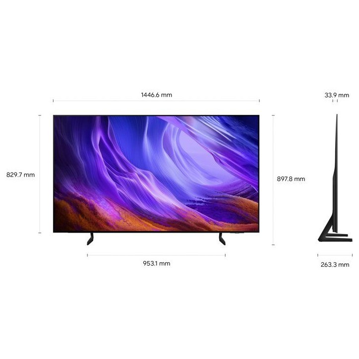 Samsung 65S85H - TV OLED 65 (165 cm) - 4K UHD 3840x2160 - 100 Hz - HDR10+ - Smart TV - Gaming Hub - 4xHDMI 2.1 - WiFi Samsung 65S85H - TV OLED 65 (165 cm) - 4K UHD 3840x2160 - 100 Hz - HDR10+ - Smart TV - Gaming Hub - 4xHDMI 2.1 - WiFi