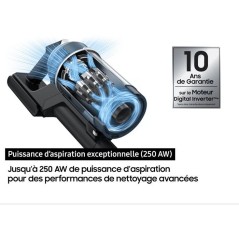 Aspirateur Balai sans fil - SAMSUNG Jet 85S Pet VS70H25XLT - 250 AW -