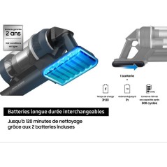 Aspirateur Balai sans fil - SAMSUNG Jet 85S Pet VS70H25XLT - 250 AW -