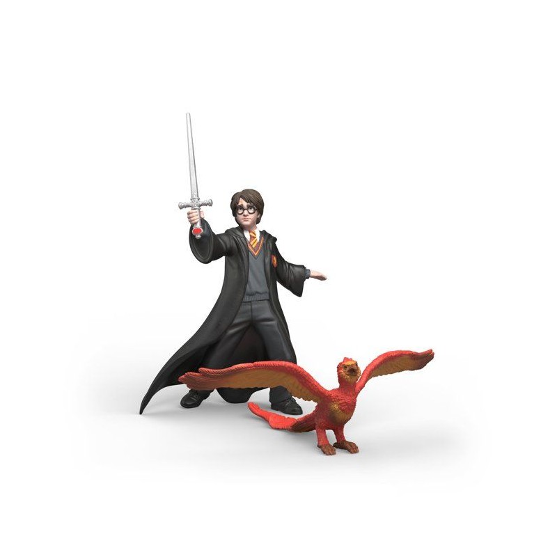 Figurine Harry & Fumseck avec l'épée - SCHLEICH 14994 - Gamme Harry