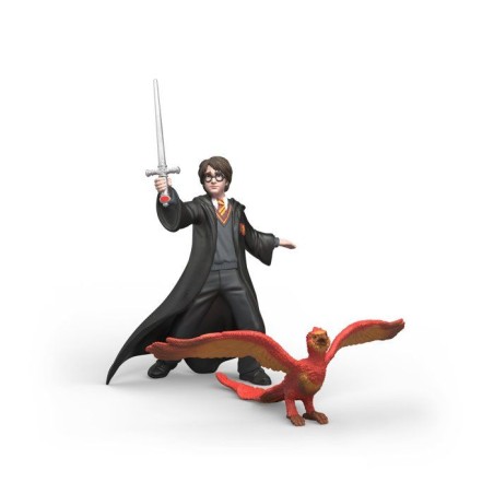 Figurine Harry & Fumseck avec l'épée - SCHLEICH 14994 - Gamme Harry