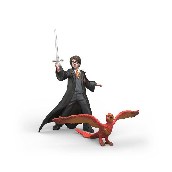 Figurine Harry & Fumseck avec l'épée - SCHLEICH 14994 - Gamme Harry Potter?