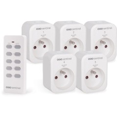 Prises télécommandées - SCS SENTINEL - ControlPower x5 - 5 prises -