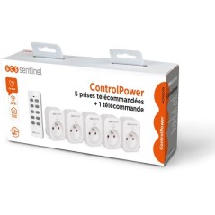 Prises télécommandées - SCS SENTINEL - ControlPower x5 - 5 prises -