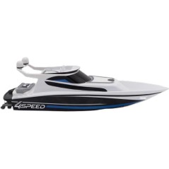 Bateau Télécommandé - SILVERLIT - 4SPEED - Speed Boat - 8 km/h - 34 cm - blanc et noir - des 8 ans