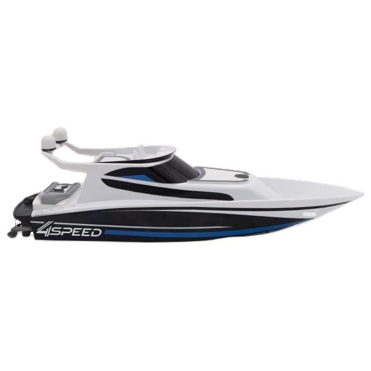 Bateau Télécommandé - SILVERLIT - 4SPEED - Speed Boat - 8 km/h - 34 cm - blanc et noir - des 8 ans