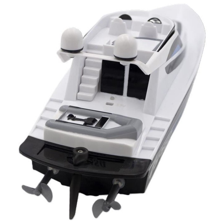 Bateau Télécommandé - SILVERLIT - 4SPEED - Speed Boat - 8 km/h - 34 cm - blanc et noir - des 8 ans