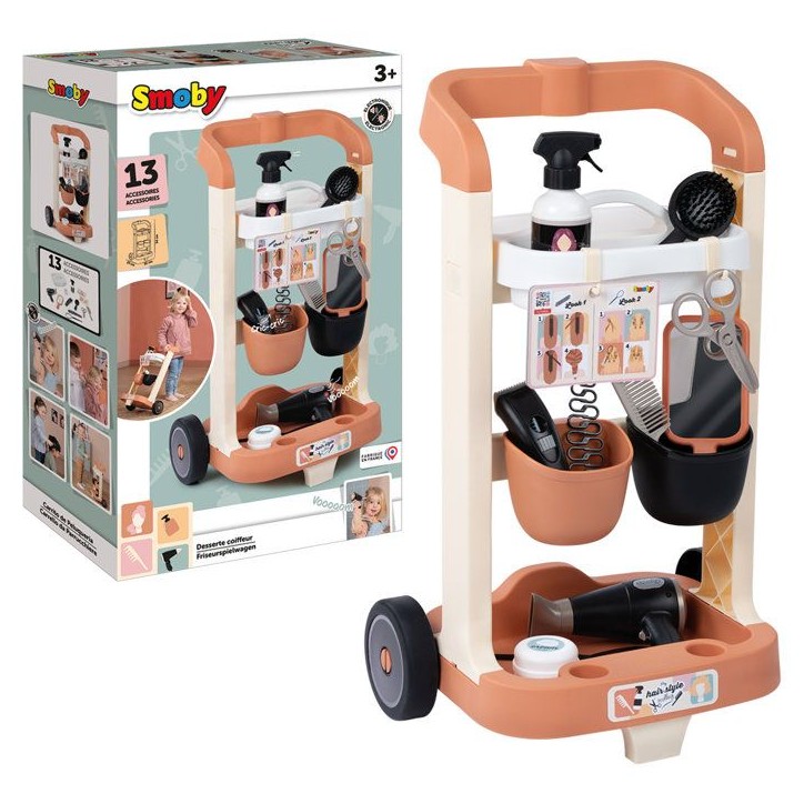 Smoby - My Hair Style Desserte - Des 3 ans - Coiffeur - Imitation - Nombreux accessoires inclus Smoby - My Hair Style Desserte - Des 3 ans - Coiffeur - Imitation - Nombreux accessoires inclus
