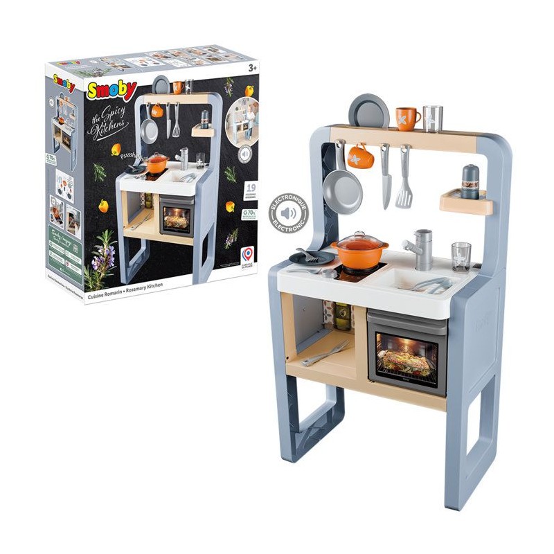 Cuisine pour enfant - Smoby- Modele Romarin - Des 3 ans - Accessoires