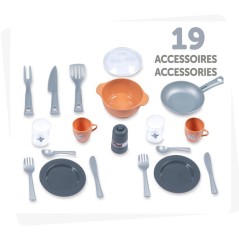 Cuisine pour enfant - Smoby- Modele Romarin - Des 3 ans - Accessoires inclus - Fabriqué en France