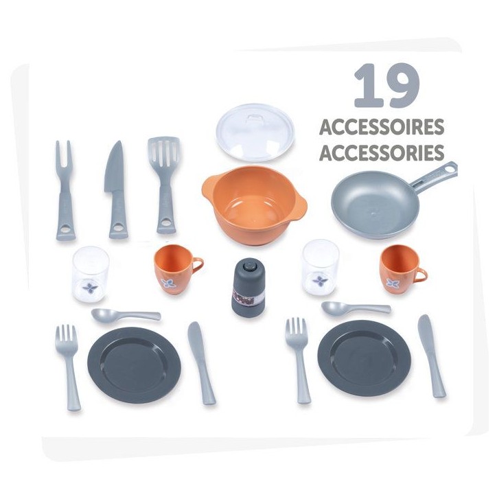 Cuisine pour enfant - Smoby- Modele Romarin - Des 3 ans - Accessoires inclus - Fabriqué en France Cuisine pour enfant - Smoby- Modele Romarin - Des 3 ans - Accessoires inclus - Fabriqué en France