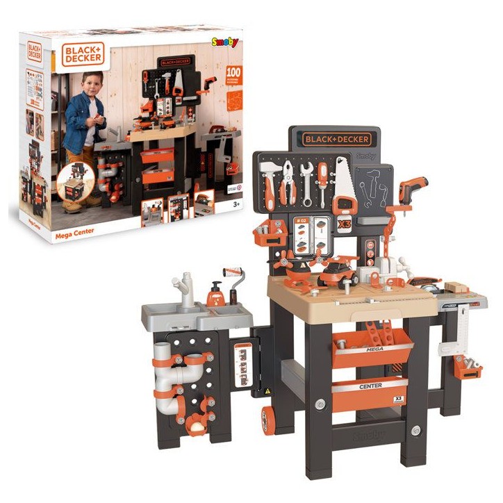 Smoby - B+D Mega Center - Des 3 ans - Fabriqué en France