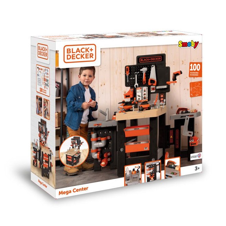Smoby - B+D Mega Center - Des 3 ans - Fabriqué en France