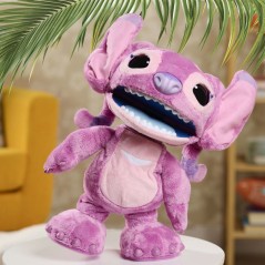 Peluche interactive - STITCH - Angel Ultimate Live Action - 23 cm - Plus de 100 sons et mouvements