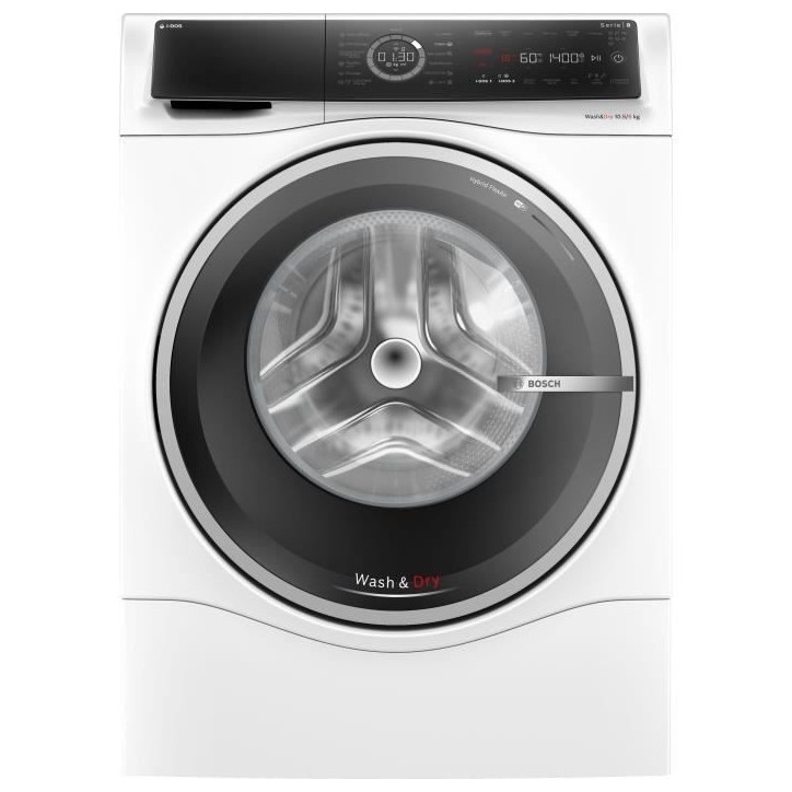 Lave-linge séchant BOSCH WNC254A0FR SER8 - 10,5 / 6 kg - Induction - L60cm - 1400 trs/min - Idos - Blanc Lave-linge séchant BOSCH WNC254A0FR SER8 - 10,5 / 6 kg - Induction - L60cm - 1400 trs/min - Idos - Blanc