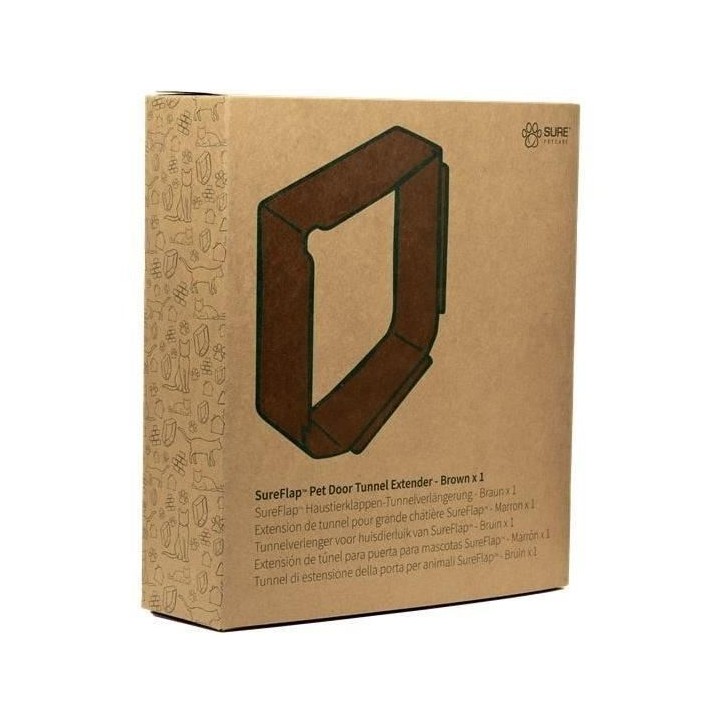 SUREFLAP Extension de tunnel grande chatiere SureFlap - Pack individuel (marron)