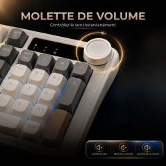 Clavier gamer membrane - Touches silencieuses - THE G-LAB - KEYZ CAESI