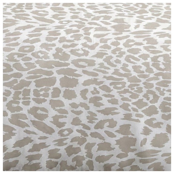 Parure de Lit - 240 x 220 cm - Coton Imprimé Léopard Beige - TODAY SUNSHINE