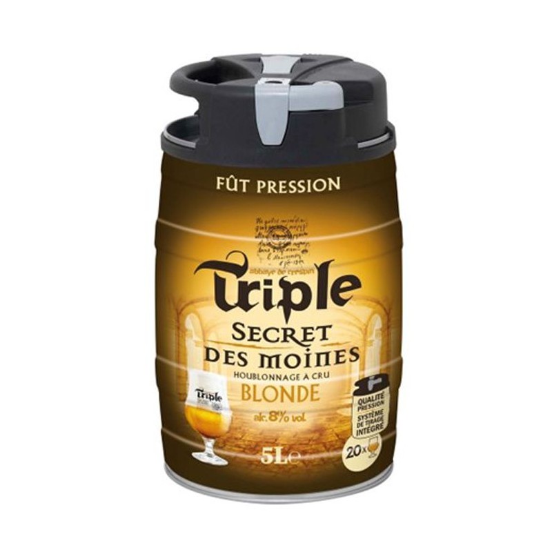 Triple Secret des Moines Blonde - Mini-Fût de biere blonde 5L