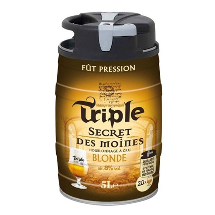 Triple Secret des Moines Blonde - Mini-Fût de biere blonde 5L