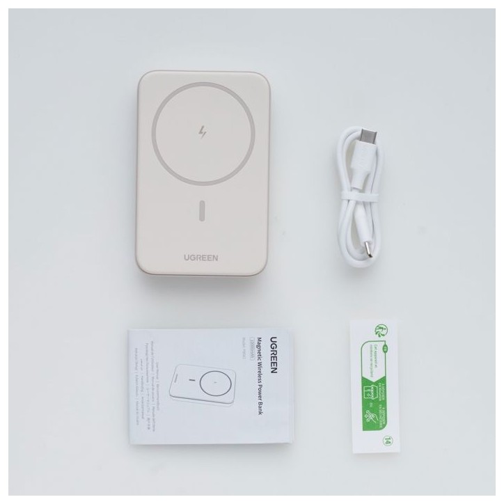 Batterie externe - UGREEN - 10,000 mAh - MagSafe - 20W - Creme Batterie externe - UGREEN - 10,000 mAh - MagSafe - 20W - Creme