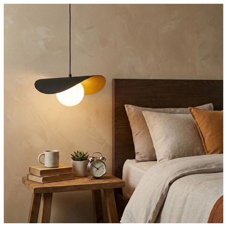 Suspension lustre D BY M.RED Black White - Noir et blanc - Design décoratif - Style moderne