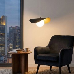 Suspension lustre D BY M.RED Black White - Noir et blanc - Design déc