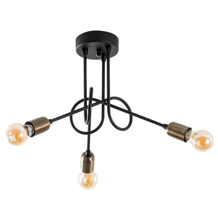 Suspension lustre industriel D BY M.RED Black Antique - Métal - Style industriel