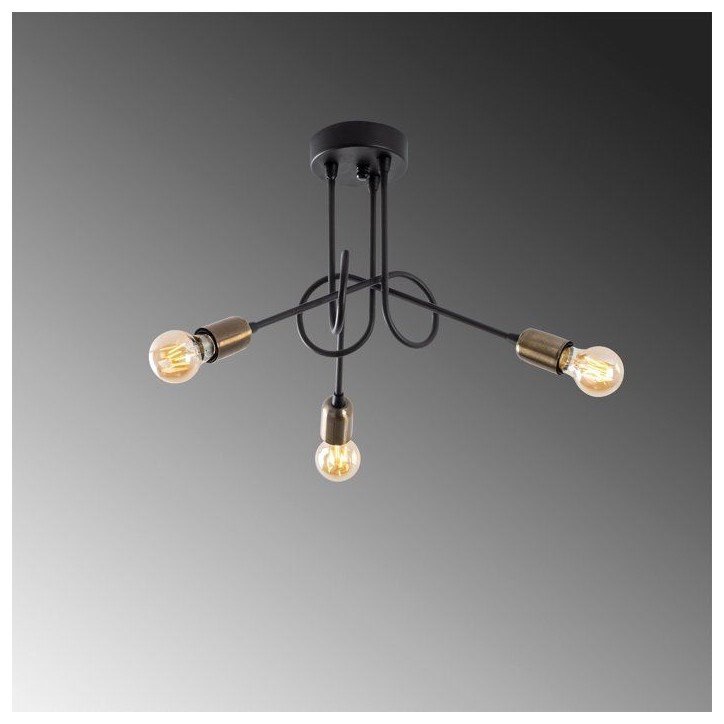 Suspension lustre industriel D BY M.RED Black Antique - Métal - Style industriel