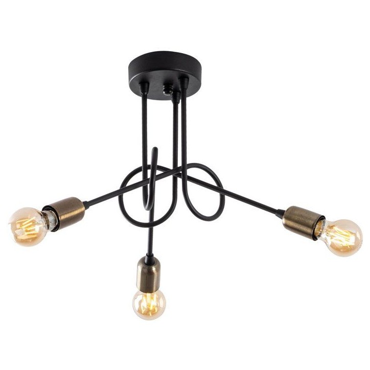 Suspension lustre industriel D BY M.RED Black Antique - Métal - Style industriel