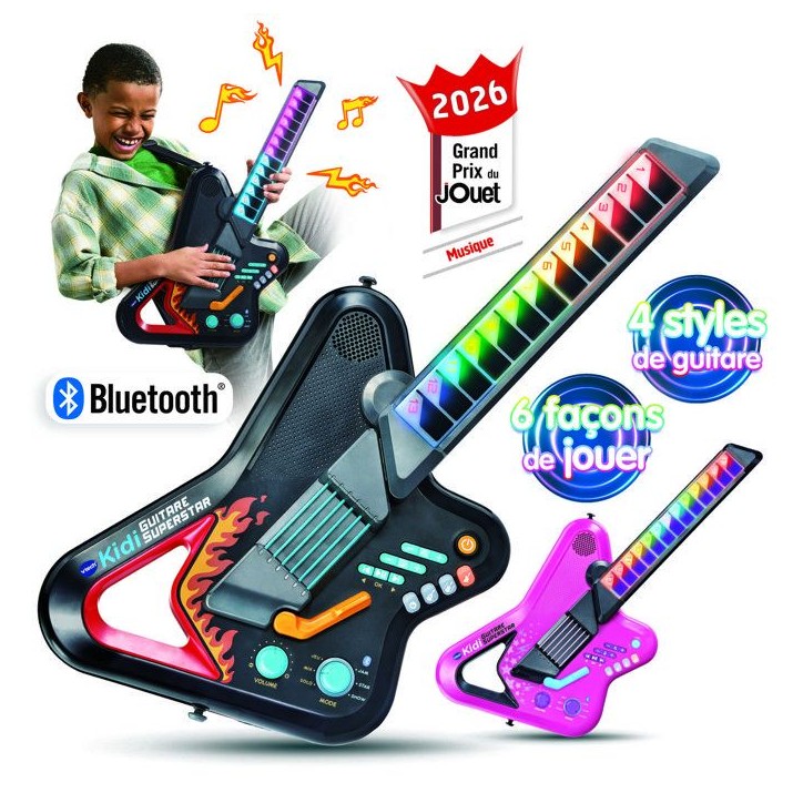VTECH - KIDI GUITARE SUPERSTAR - Multicolore VTECH - KIDI GUITARE SUPERSTAR - Multicolore