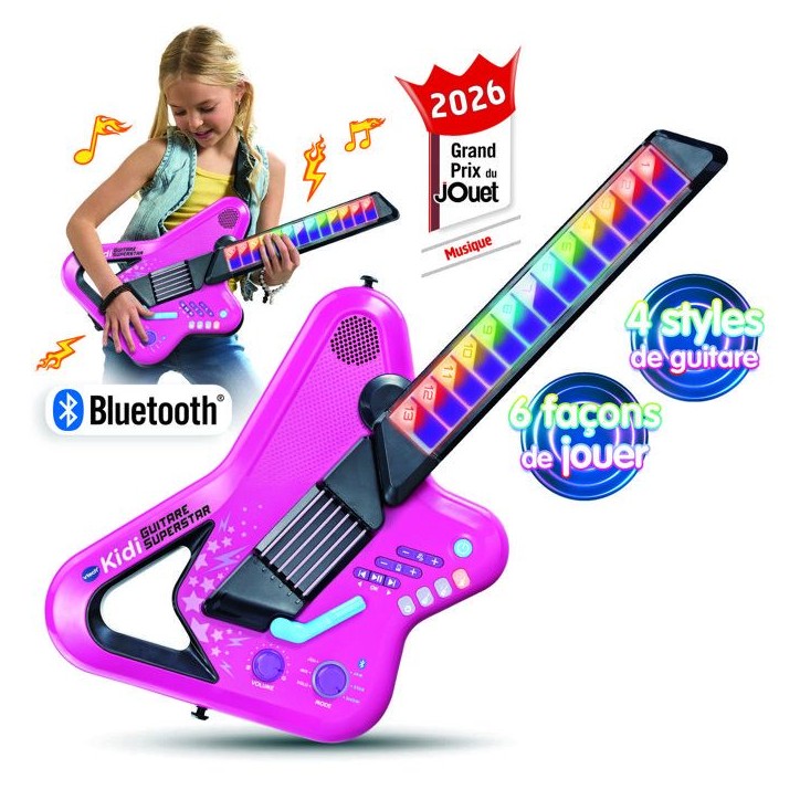 VTECH - KIDI GUITARE SUPERSTAR ROSE - Rose
