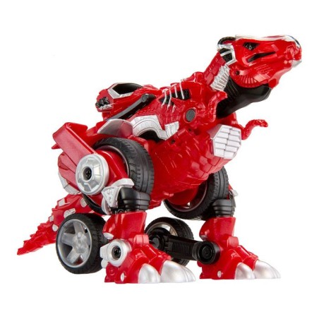 Armorsaurs - Evolver Ajax - Figurine 2 en 1 - Rouge - Conversion Dinosaure / Véhicule - Des 6 ans