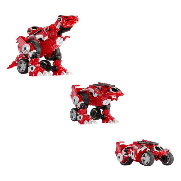 Armorsaurs - Evolver Ajax - Figurine 2 en 1 - Rouge - Conversion Dinosaure / Véhicule - Des 6 ans