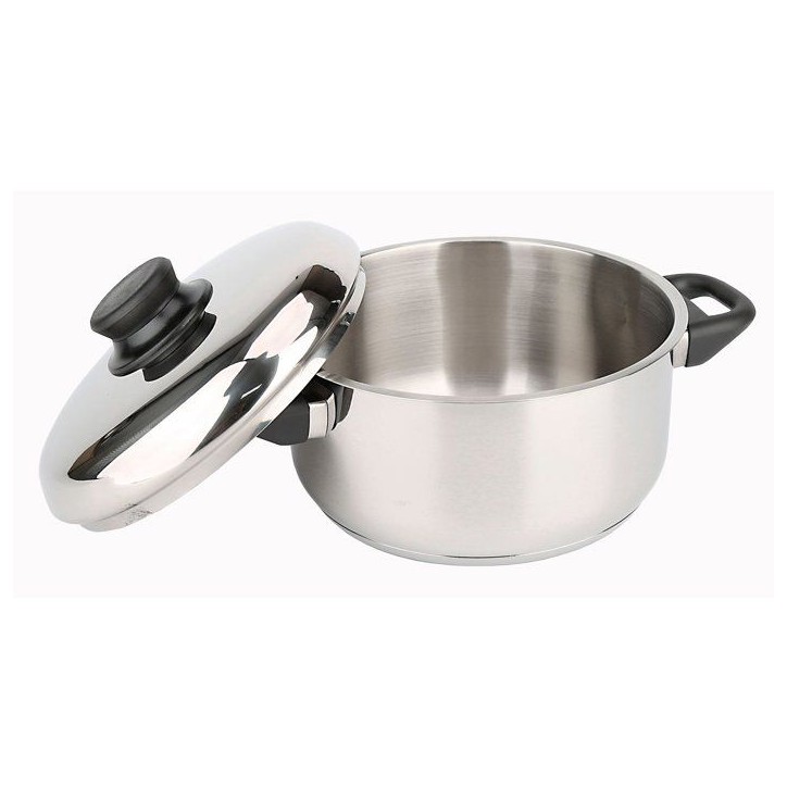 Faitout - BAUMALU - Primo 24 - Inox - Avec couvercle - Grande capacité