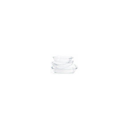 Service de plats pour four - DURALEX - Ovenchef Transparent - 3 plats