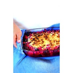 Service de plats pour four - DURALEX - Ovenchef Transparent - 3 plats rectangulaires - Verre résistant a la chaleur