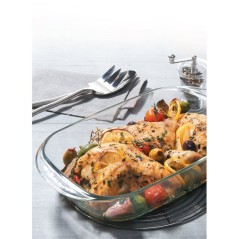 Service de plats pour four - DURALEX - Ovenchef Transparent - 3 plats