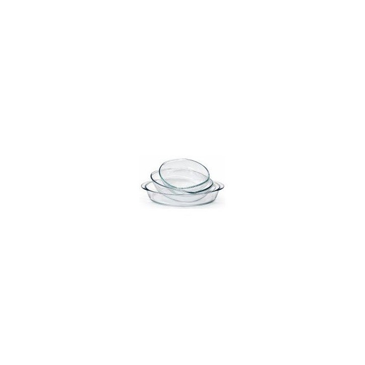 Service de plats pour four - DURALEX - Ovenchef Transparent - 3 plats ovales - Verre résistant a la chaleur Service de plats pour four - DURALEX - Ovenchef Transparent - 3 plats ovales - Verre résistant a la chaleur