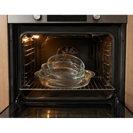 Service de plats pour four - DURALEX - Ovenchef Transparent - 3 plats ovales - Verre résistant a la chaleur