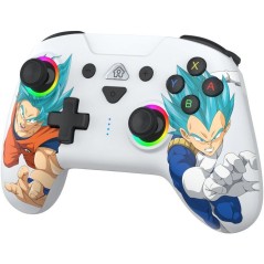 Manette sans fil - Nintendo Switch / Switch OLED / Switch 2 - Dragon Ball Goku vs Vegeta - Bluetooth - Blanc - SUBSONIC
