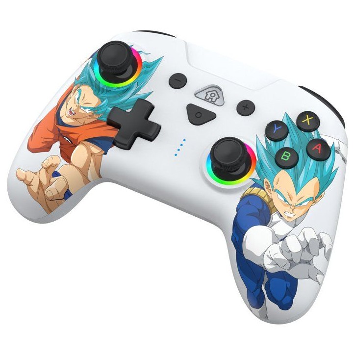 Manette sans fil - Nintendo Switch / Switch OLED / Switch 2 - Dragon Ball Goku vs Vegeta - Bluetooth - Blanc - SUBSONIC