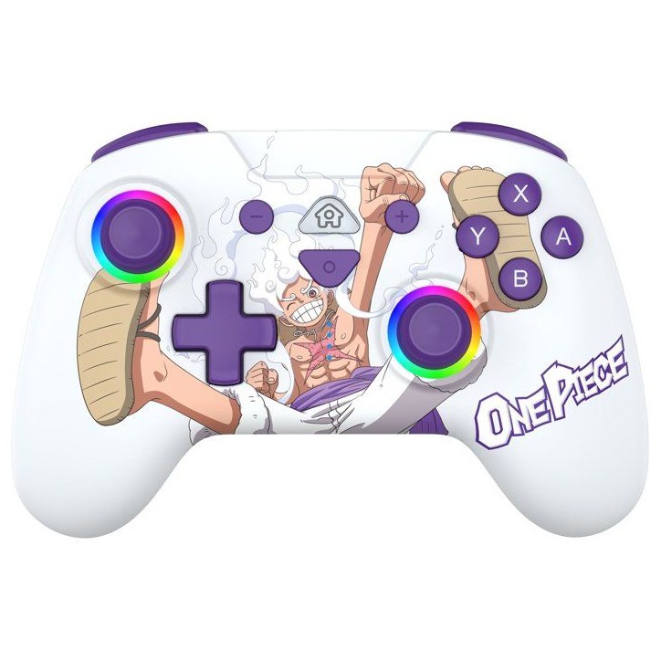 Manette sans fil - Nintendo Switch / Switch OLED / Switch 2 - One Piece Luffy Gear 5 - Bluetooth - Blanc - SUBSONIC